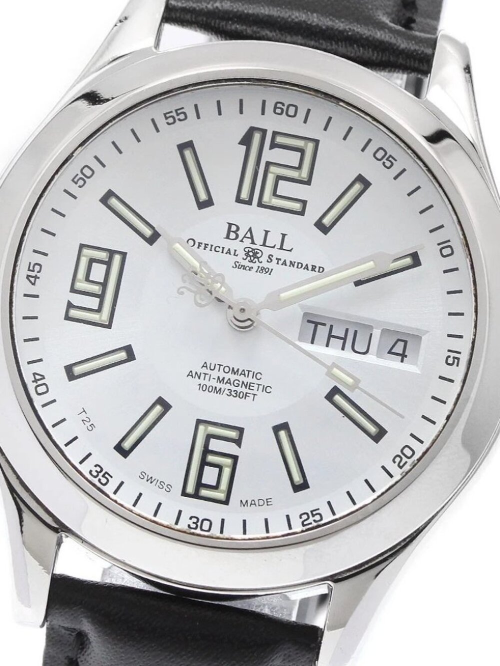 BALL WATCH Engineer Master NM1016C Day date white Dial Auto Men's Watch_934433